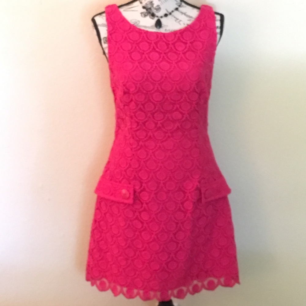 Bebe hot pink dress. Size medium.